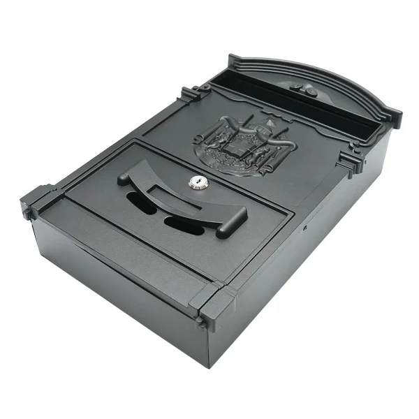 Cutie postala, negru antracit, 26x9x41 cm