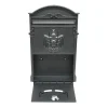 Cutie postala, negru antracit, 26x9x41 cm