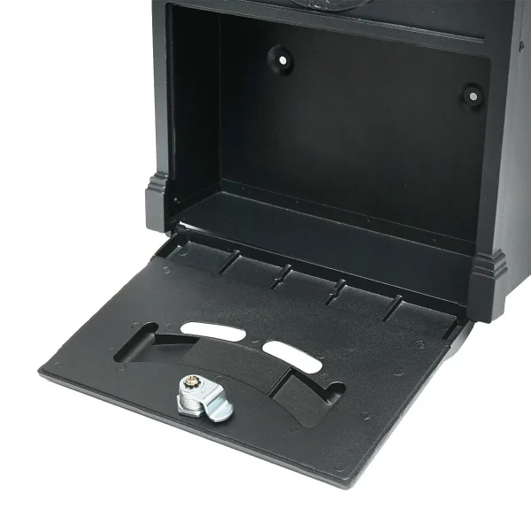 Cutie postala, negru antracit, 26x9x41 cm