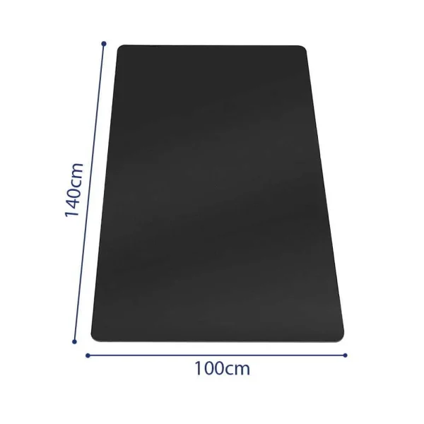 Covoras protectie podea pentru scaun birou, Mufart, PP, negru, 140x100 cm