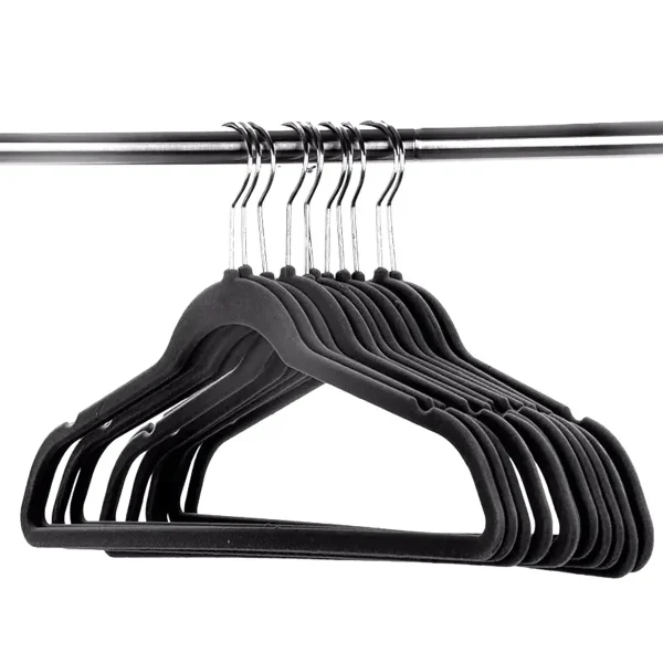 Set 20 de umerase catifelate, acoperite cu catifea moale, culoare Neagra
