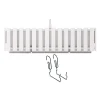 Jardiniera decorativa, suport metalic, sistem irigare, alb, 58x18x16.2 cm, Boardee Fencycase W Old