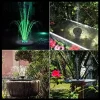 Decoratiune gradina tip fantana arteziana cu lumini LED, Gardlov, plutitoare, incarcare solara, 16x4 cm