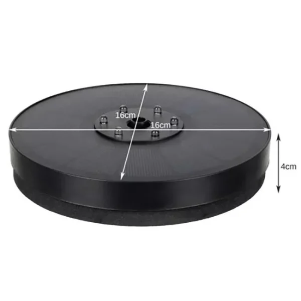 Decoratiune gradina tip fantana arteziana cu lumini LED, Gardlov, plutitoare, incarcare solara, 16x4 cm
