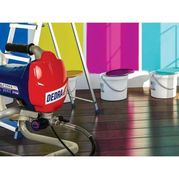 Pulverizator de vopsea, electric, 650 W, 1 L/min, furtun 7.5 m, Dedra