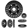 Disc circular slefuit, modelat, raspel, pentru lemn, plastic, cauciuc, beton celular, gradatie I, 120x22.2 mm, Dedra