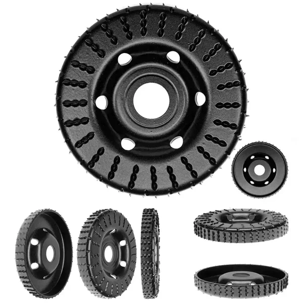 Disc circular slefuit, modelat, raspel, pentru lemn, plastic, cauciuc, beton celular, gradatie I, 120x22.2 mm, Dedra