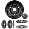 Disc circular slefuit, modelat, raspel, pentru lemn, plastic, cauciuc, beton celular, gradatie II, 125x22.2 mm, Dedra