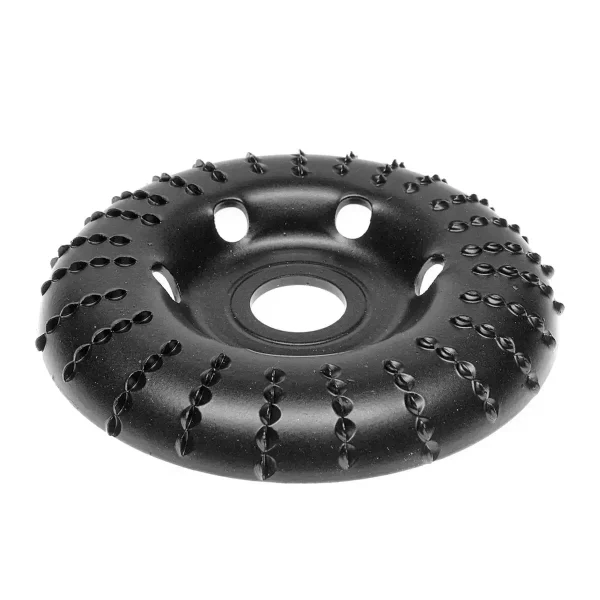 Disc circular slefuit, modelat, raspel, pentru lemn, plastic, cauciuc, beton celular, radial, convex, 120x22.2 mm, Dedra