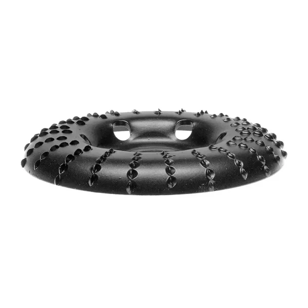 Disc circular slefuit, modelat, raspel, pentru lemn, plastic, cauciuc, beton celular, radial, convex, 120x22.2 mm, Dedra