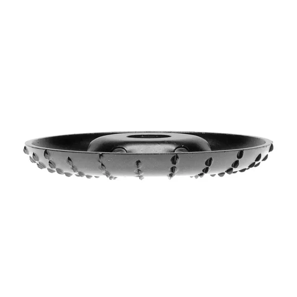 Disc circular slefuit, modelat, raspel, pentru lemn, plastic, cauciuc, beton celular, radial, convex, 120x22.2 mm, Dedra