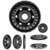 Disc circular slefuit, modelat, raspel, pentru lemn, plastic, cauciuc, beton celular, radial, convex, 120x22.2 mm, Dedra