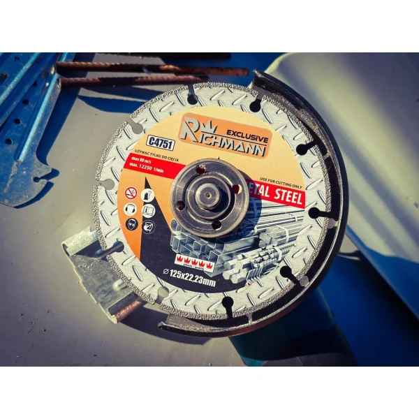 Disc diamantat segmentat, metal, taiere uscata, 125x1.4 mm, Richmann Exclusive