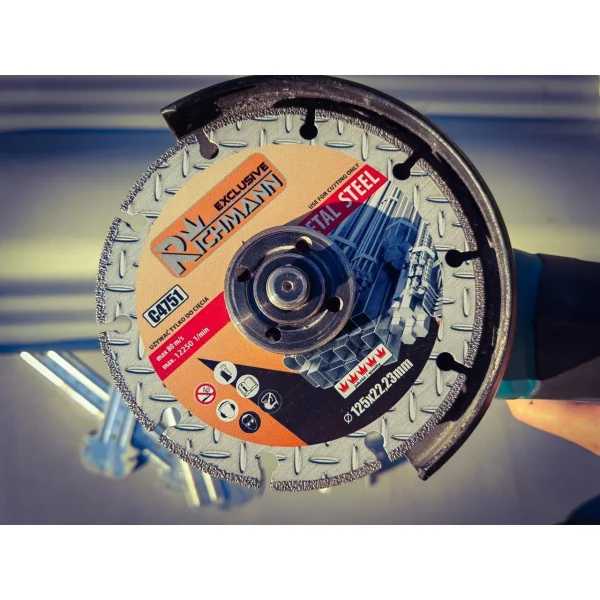 Disc diamantat segmentat, metal, taiere uscata, 125x1.4 mm, Richmann Exclusive