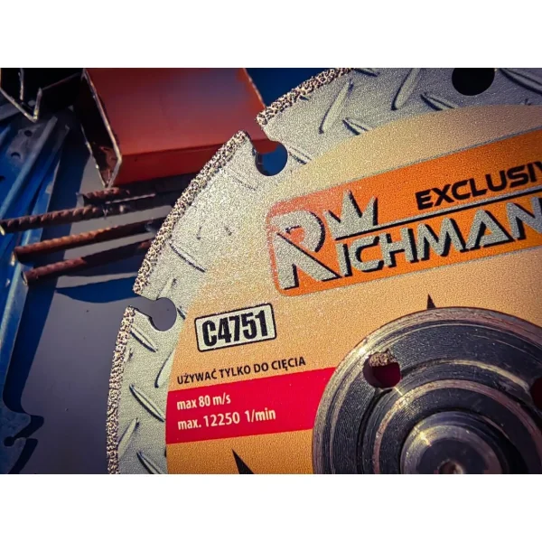 Disc diamantat segmentat, metal, taiere uscata, 125x1.4 mm, Richmann Exclusive