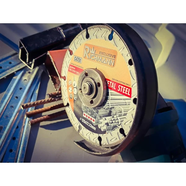 Disc diamantat segmentat, metal, taiere uscata, 125x1.4 mm, Richmann Exclusive