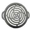 Disc pentru gratar, fonta, tip grill, cu picioare, set 4 piese, 49.5 cm
