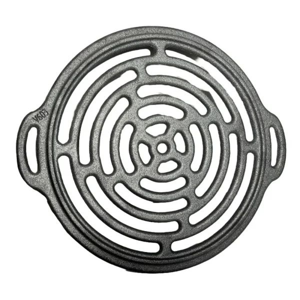 Disc pentru gratar, fonta, tip grill, cu picioare, set 4 piese, 49.5 cm