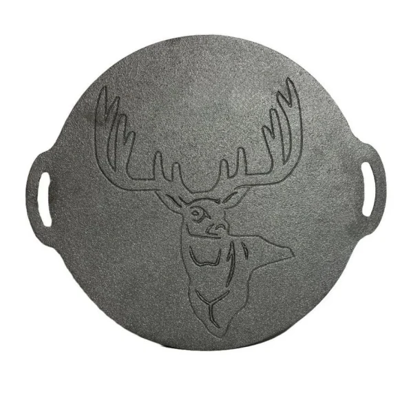 Disc pentru gratar, fonta, tip grill, cu picioare, set 4 piese, 49.5 cm