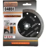 Set 2 discuri diamantate turbo subtire, ceramica, taiere umeda si uscata, 125 mm/22.23 mm, Richmann Exclusive