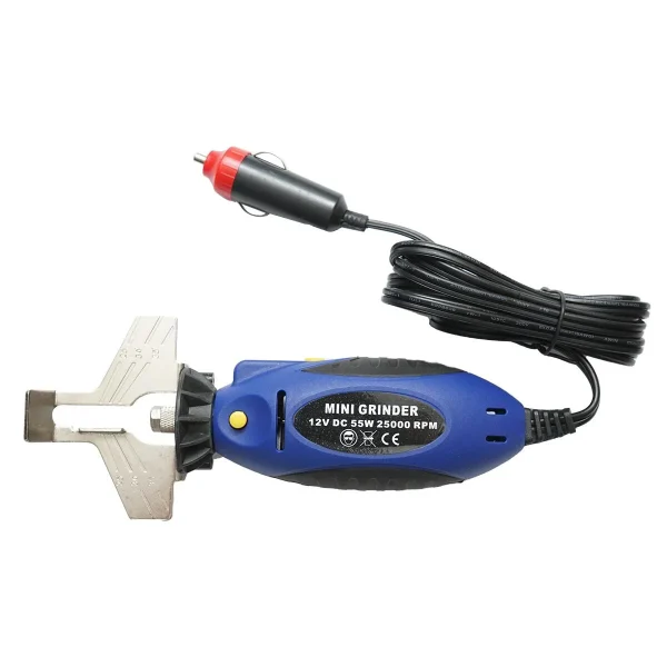Dispozitiv pentru ascutit lantul de drujba, Autospeed, electric, portabil, cu accesorii, 12 V, 55 W, 25000 rpm