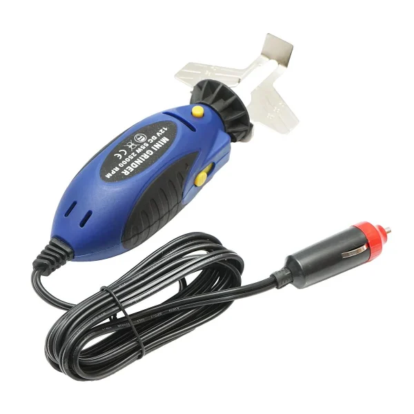 Dispozitiv pentru ascutit lantul de drujba, Autospeed, electric, portabil, cu accesorii, 12 V, 55 W, 25000 rpm