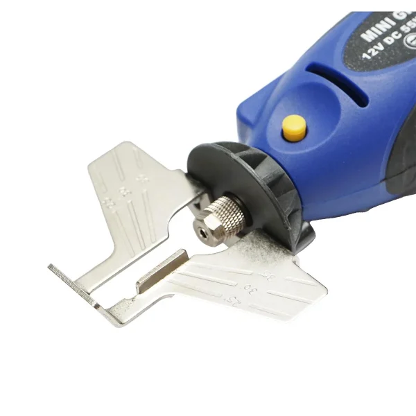 Dispozitiv pentru ascutit lantul de drujba, Autospeed, electric, portabil, cu accesorii, 12 V, 55 W, 25000 rpm