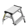 Scara aluminiu, 2 tronsoane, 1 treapta, platforma, max 125 kg, 0.44 m, Drabest