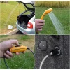 Dus turistic, camping, furtun 2+5 m, ABS, gri, 12V 3A, 60 W, Isotrade