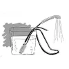Dus turistic, camping, furtun 2+5 m, ABS, gri, 12V 3A, 60 W, Isotrade