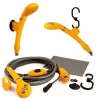 Dus turistic, camping, furtun 2+5 m, ABS, gri, 12V 3A, 60 W, Isotrade