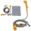 Dus turistic, camping, furtun 2+5 m, ABS, gri, 12V 3A, 60 W, Isotrade