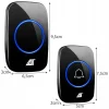 Sonerie wireless, Malatec, 300 m, 60 tonuri, alimentare retea, negru, IP44, 9.5x6.5x3 cm