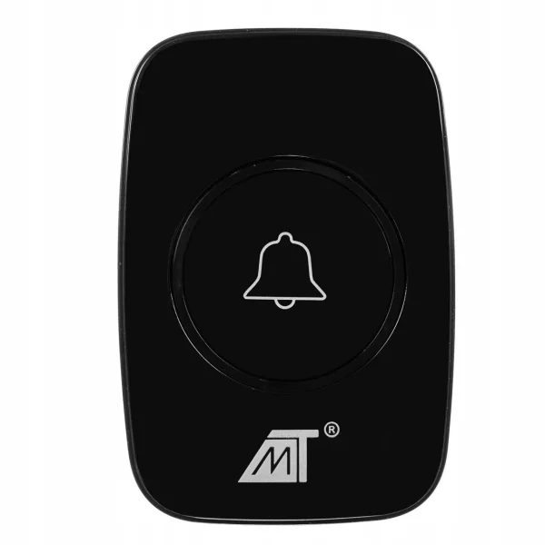 Sonerie wireless, Malatec, 300 m, 60 tonuri, alimentare retea, negru, IP44, 9.5x6.5x3 cm