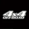 Sticker autoadeziv pentru vehicule Off Road, model "4x4 Off Road", dimensiune 29 x 11 cm, culoare Alba