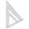 Echer tamplar/dulgher, aluminiu, triunghiular, cu picior, 180x3 mm, Richmann
