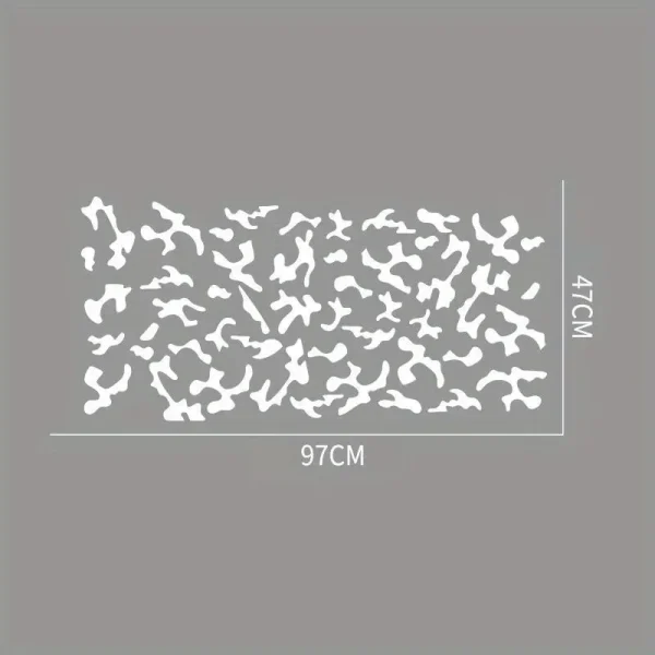 Set 2 stickere autoadezive Tuning in doua culori, model "Paint Stains", dimensiune 97 x 47 cm, culoare Negru + Alb