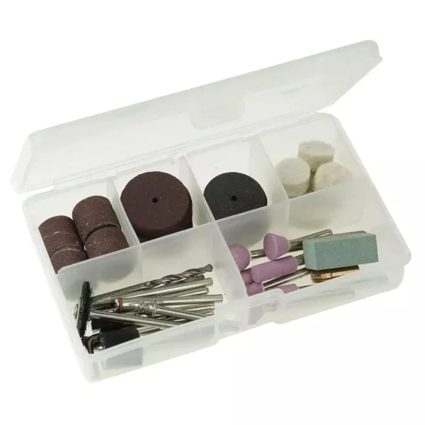 Mini polizor cu accesorii, 18V Li-ion (acumulator neinclus), tija 3.2 mm, SAS+ALL, Dedra