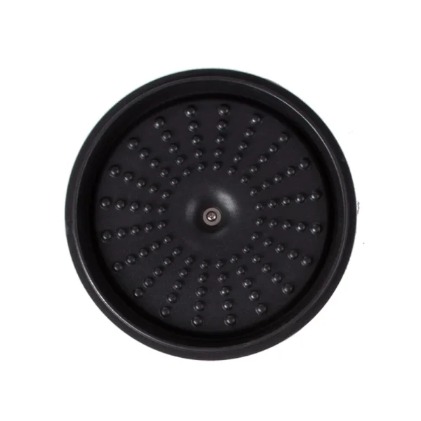 Oala de aluminiu cu capac, negru, 2.2 L, 20 cm, Verk Group