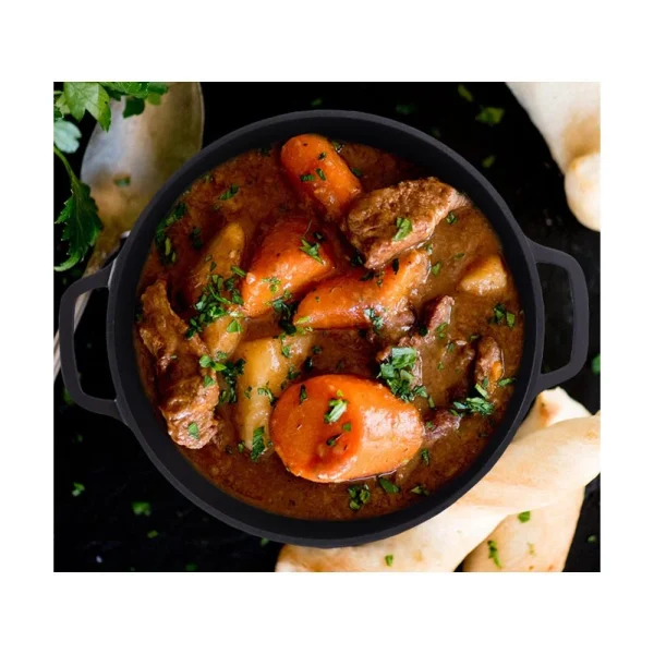 Oala de aluminiu cu capac, negru, 2.2 L, 20 cm, Verk Group