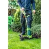 Motocoasa, trimmer, pentru tuns iarba, electric, cu 2 roti, 550 W, 32 cm, Verto