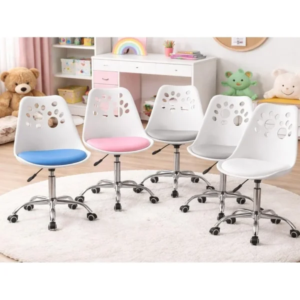 Scaun de birou, Artool, Print, rotativ, PP, negru, 50x57x81.5-93.5 cm