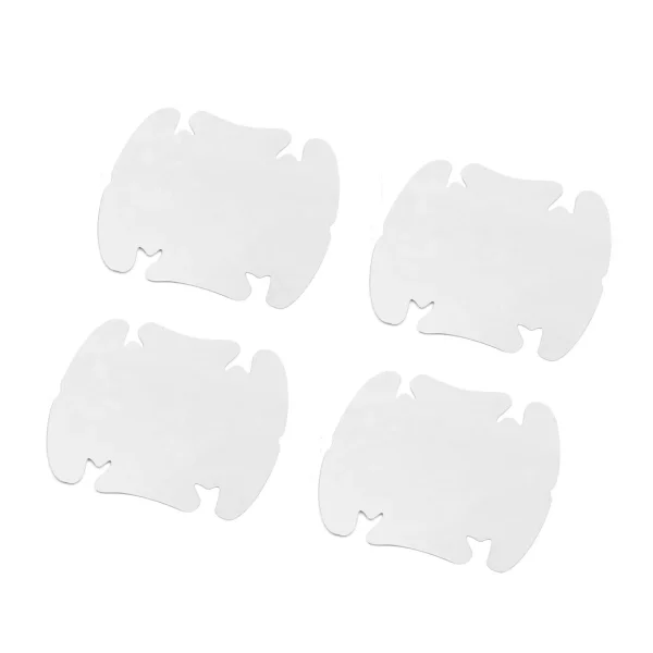 Protectie zgarieturi manere usa, transparent (set 4 buc.)