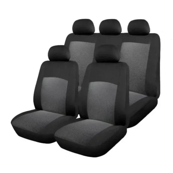 Huse Scaun Auto, 9 piese, universale, culoare Gri-Negru