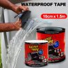 Banda Super Adeziva tip "FLEX TAPE" pentru repararea scurgerilor, rezistenta la apa, culoare neagra, dimensiune 150 x 10cm