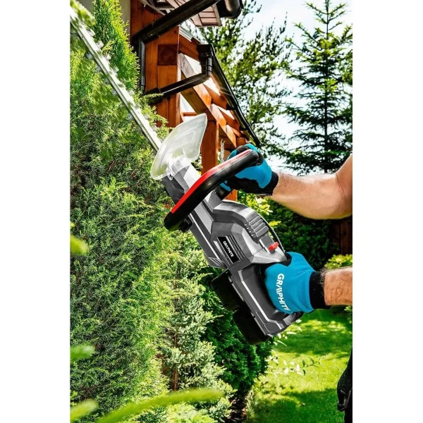 Foarfeca electrica de tuns gard viu, 2x18V Li-ion (acumulatori neinclusi), 52 cm, Graphite Energy 