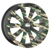 Set 4 Folii Imprimate Outdoor cu EcoSolvent, autoadezive, pentru decorarea jantelor auto, dimetru 60 cm, model FJT-19