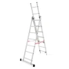 Scara aluminiu, Master, 3 tronsoane, 7 trepte, max 150 kg, 2.01-3.99 m