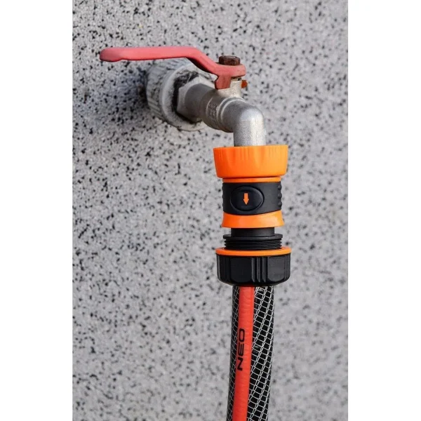 Furtun de gradina, 6 straturi, antirasucire, cu 2 cuple si adaptor, 1/2", 20 m, NEO