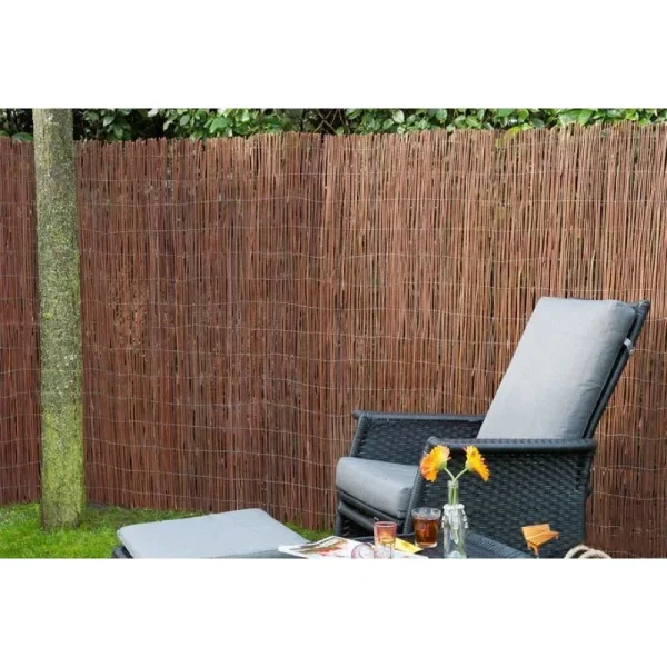 Gard gradina/paravan din rachita naturala, 5x2 m